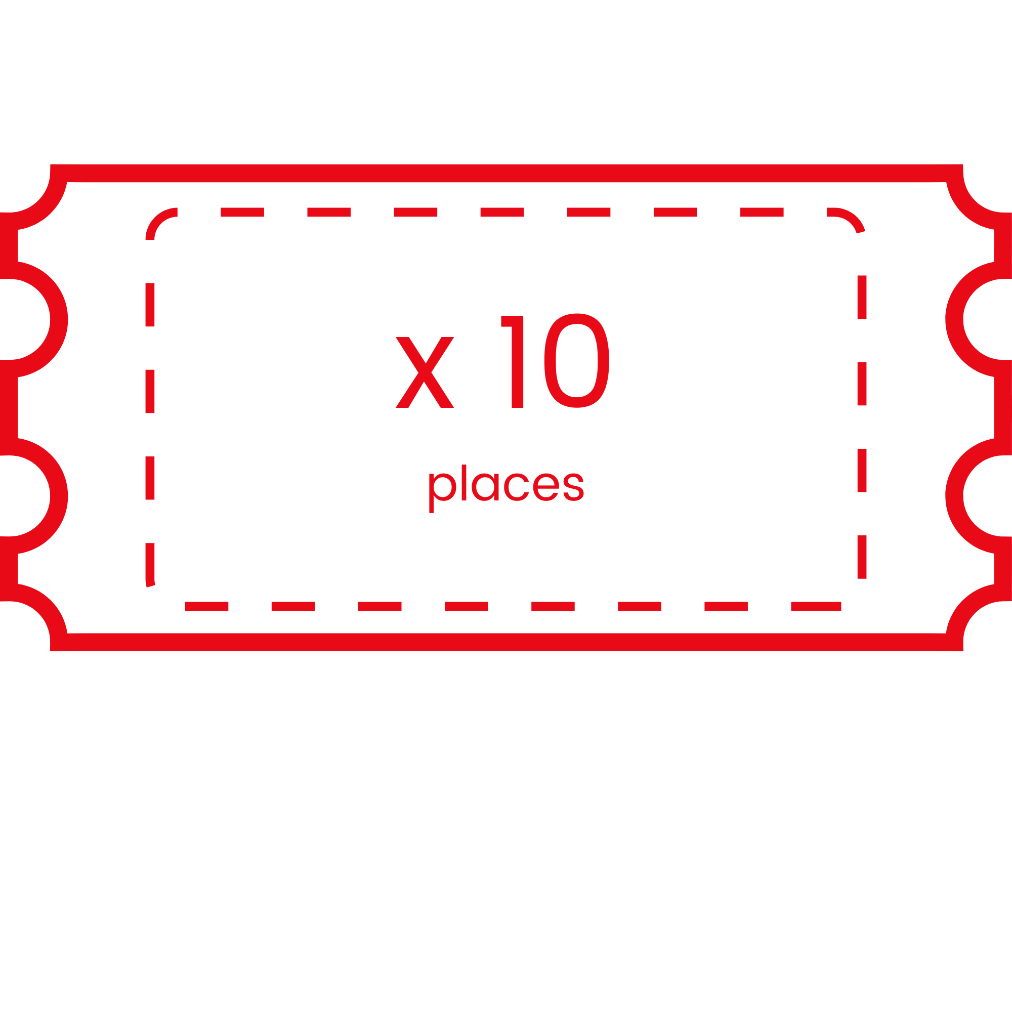 Bon pour 10 places de théâtre