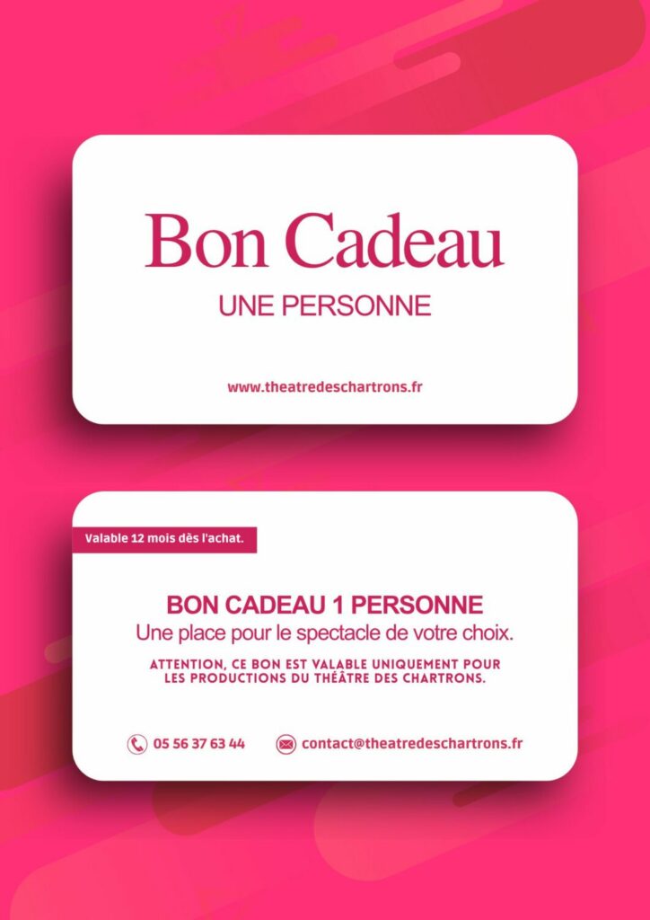 BON CADEAU POUR 1 PERSONNE