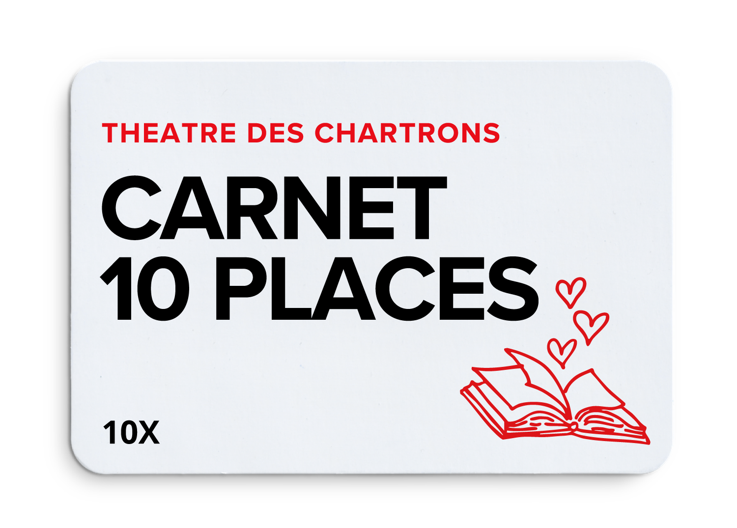 Bon pour 10 places de théâtre